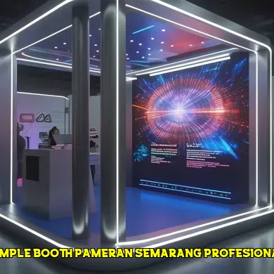 simple booth pameran semarang profesional